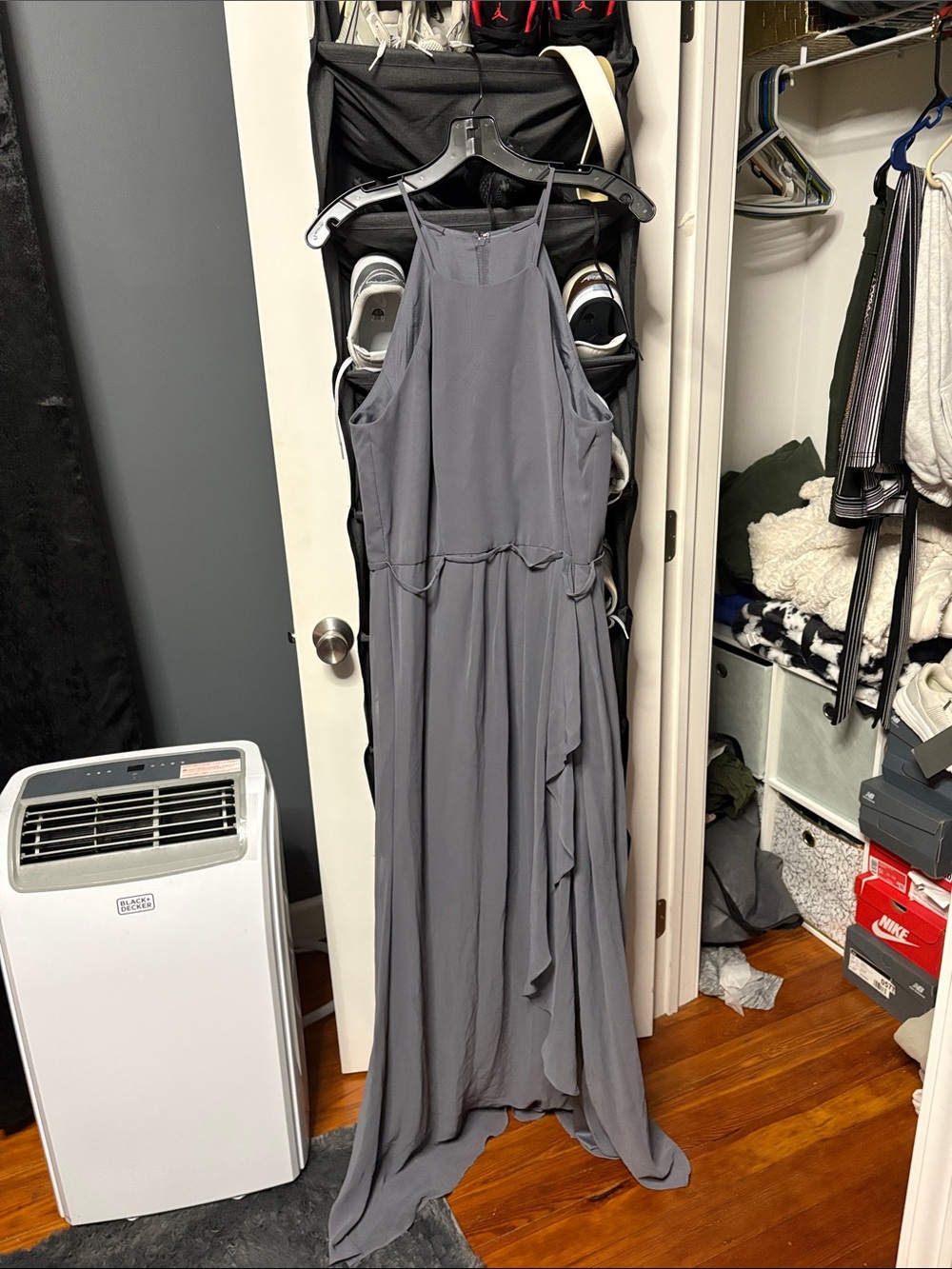 Free People Pewter Maxi Dress Maxi Dress in Gray Size 14 NWT bride made dress
